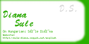 diana sule business card